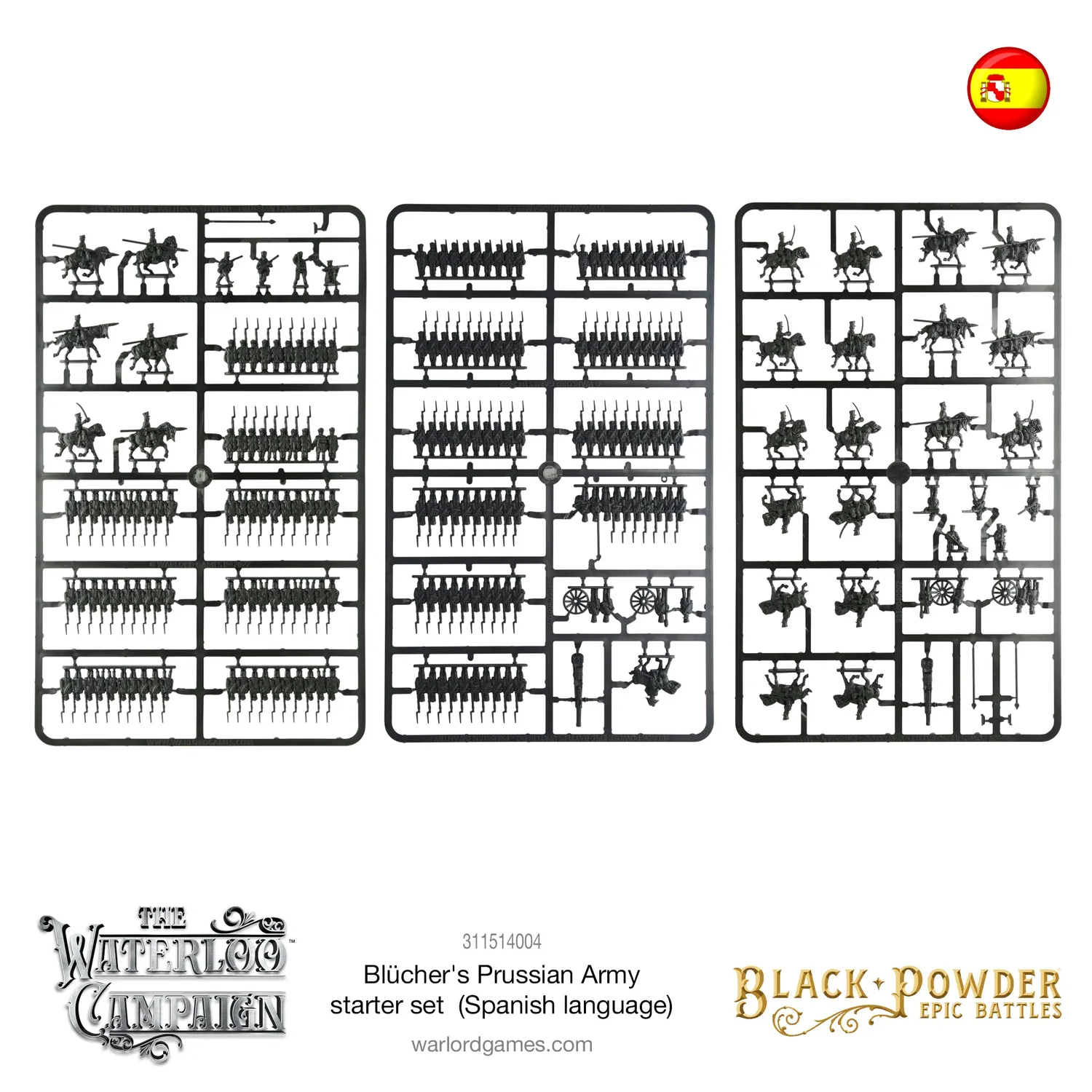 Warlord Games Black Powder Epic Battles Waterloo Blücher's Prussian Army Starter Set espagnol