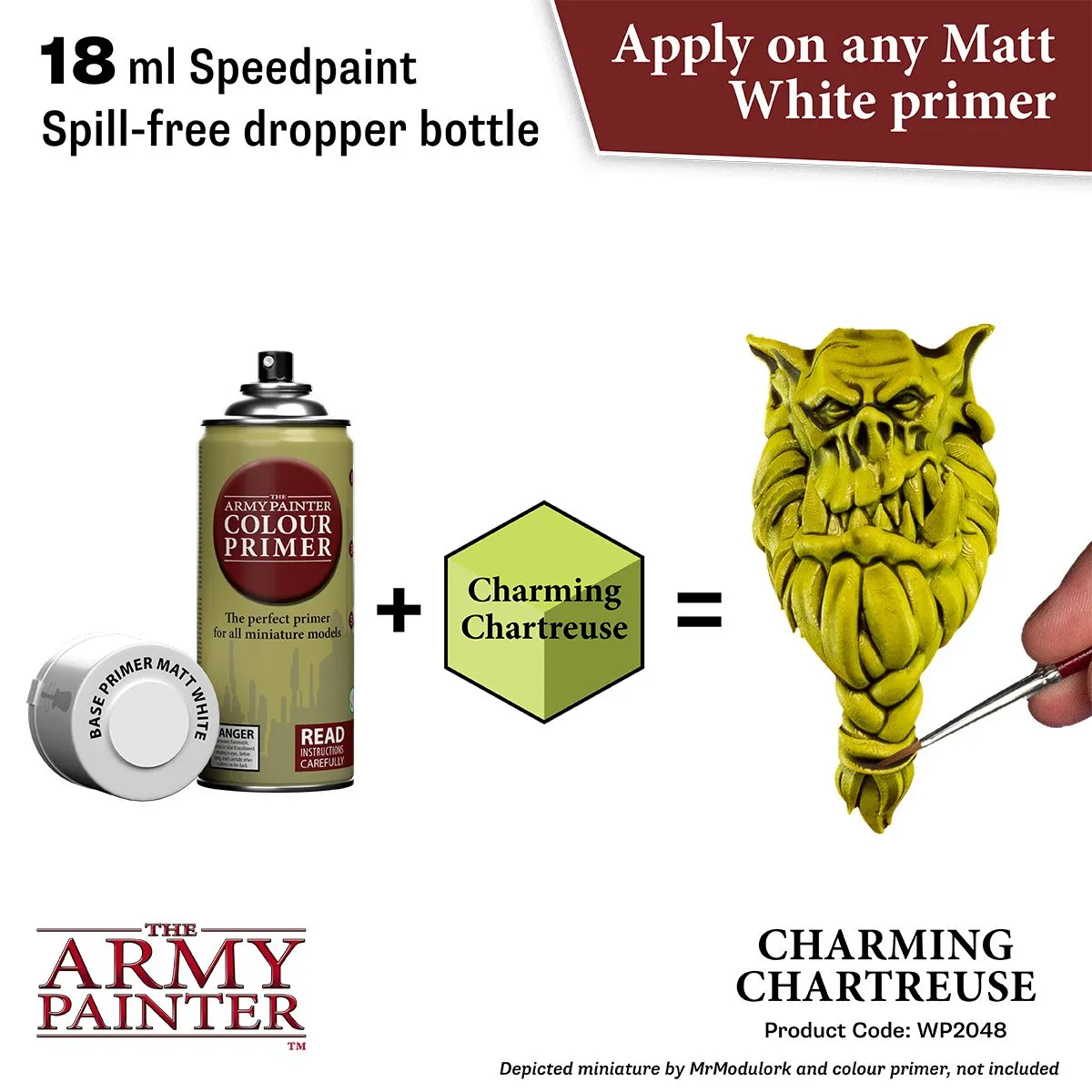 Bolt Action Speedpaint Charming Chartreuse peinture figurine vert chartreuse