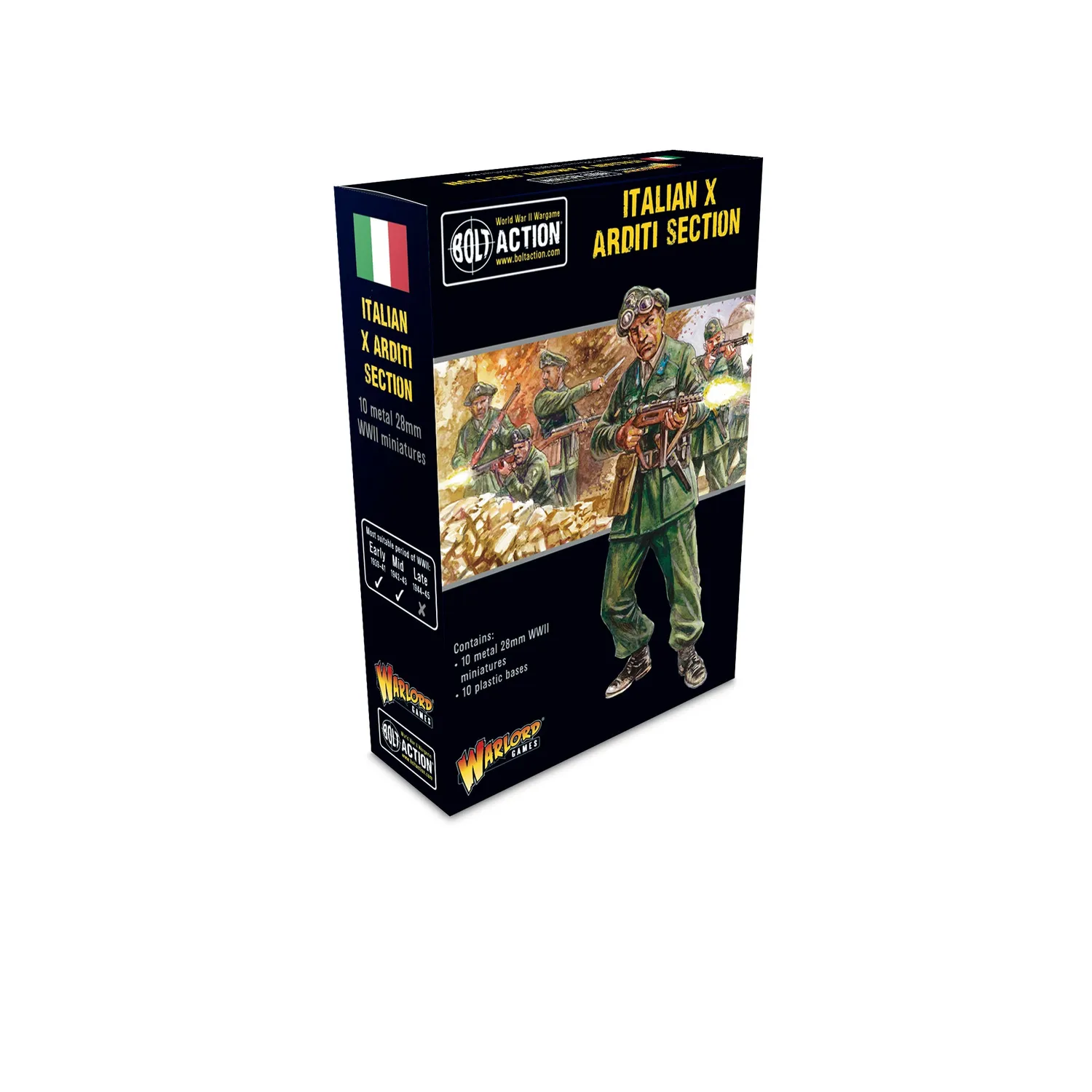 Bolt Action Italian X Arditi Section figurines métal 10 pièces
