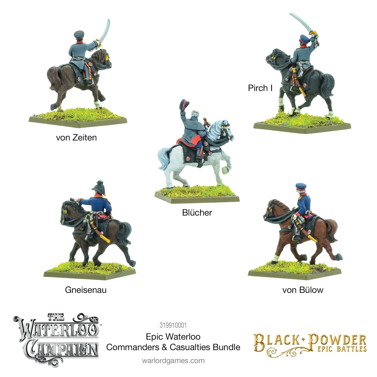 Bolt Action Epic Waterloo Commanders & Casualties Bundle figurines