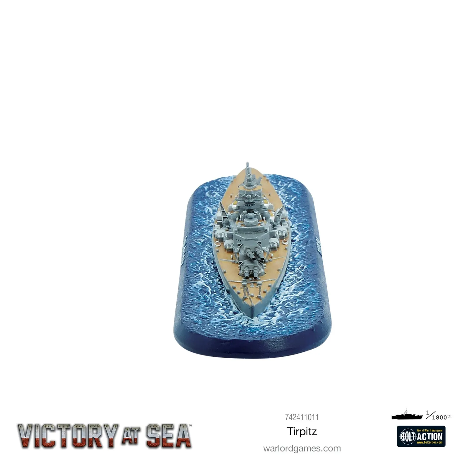 Victory at Sea Tirpitz cuirassé miniature résine