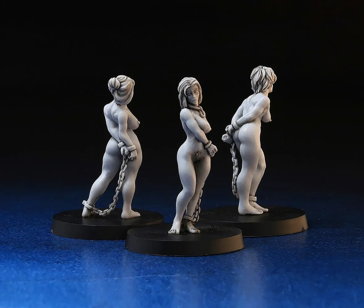 Brother Vinni esclaves enchaînées lot 3 figurines 28mm