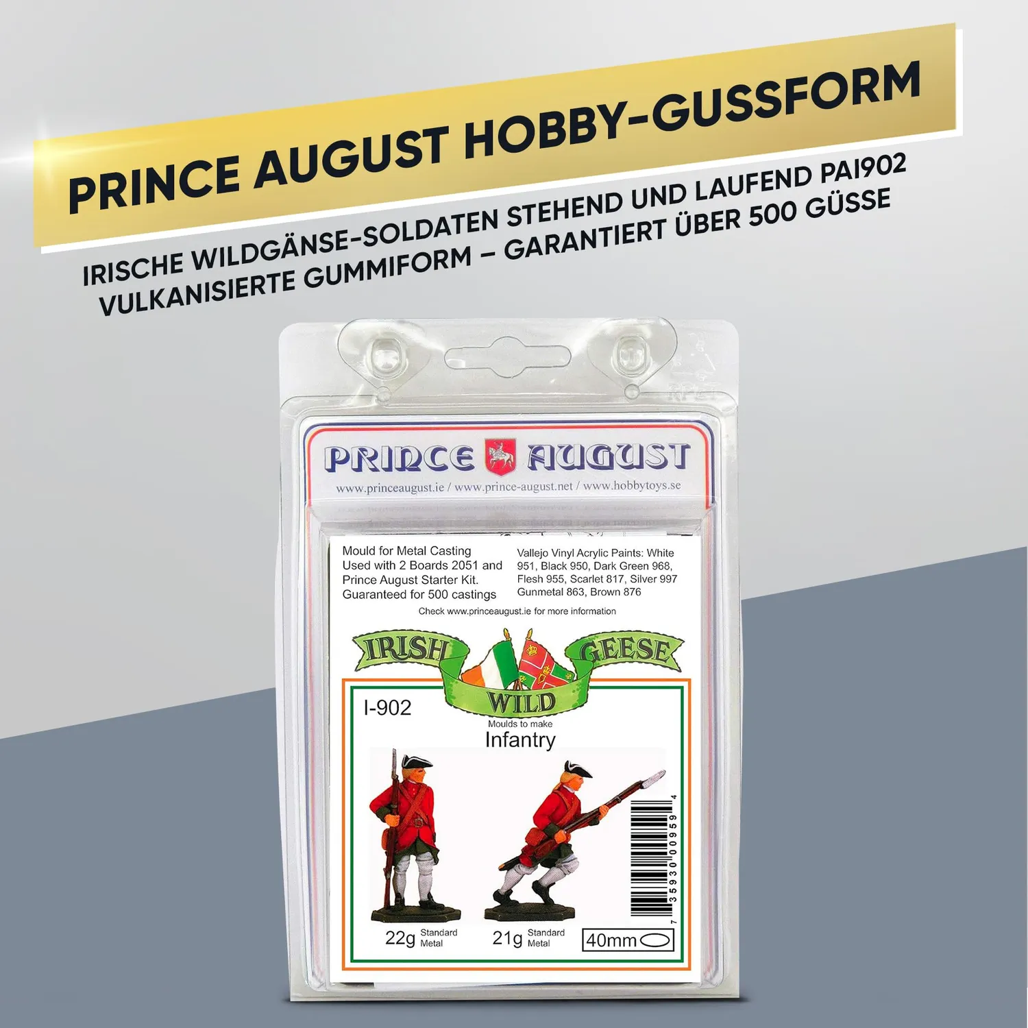 Prince August PAI902 moule oies sauvages 40mm