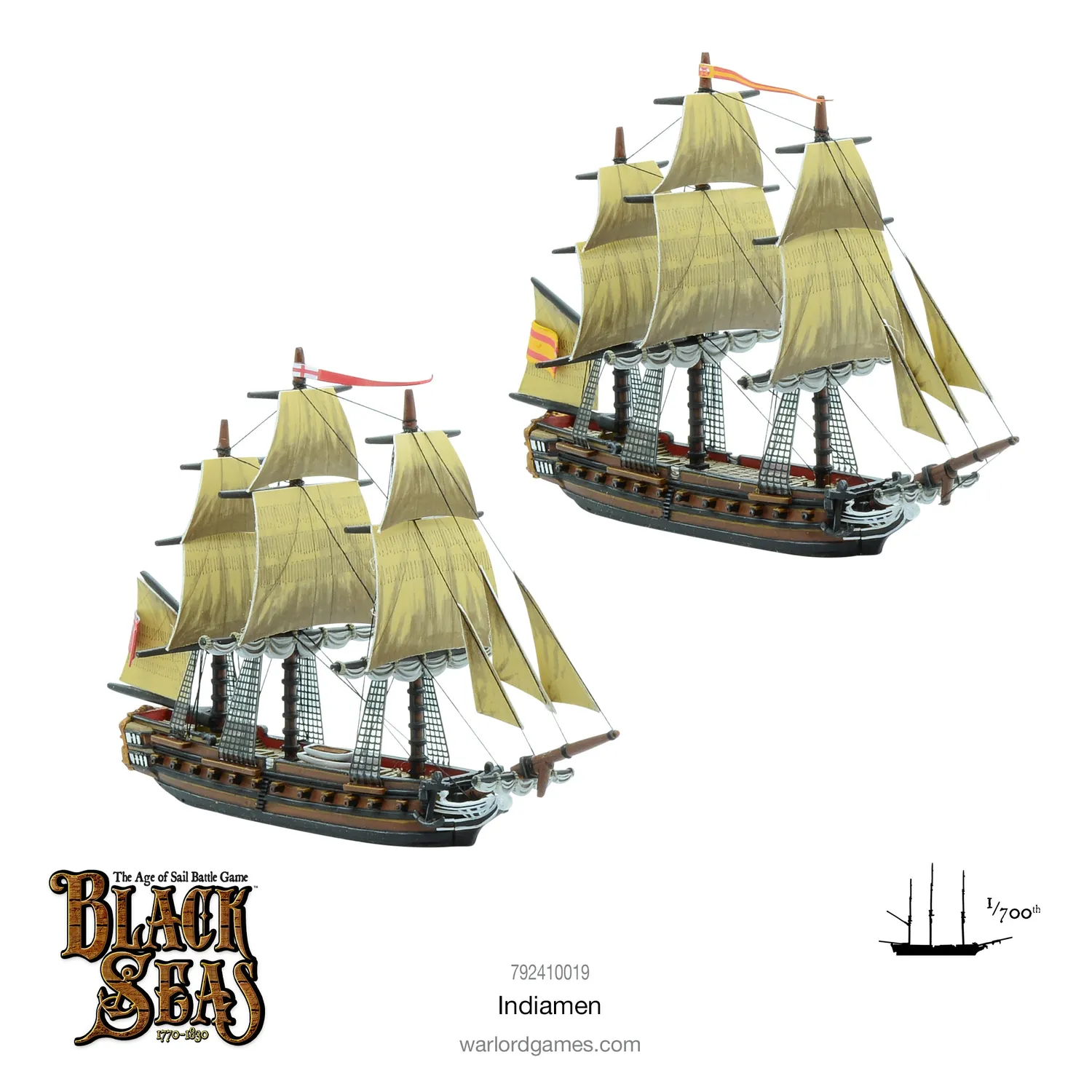 Warlord Games Black Seas Indiamen navires 2 unités résine métal