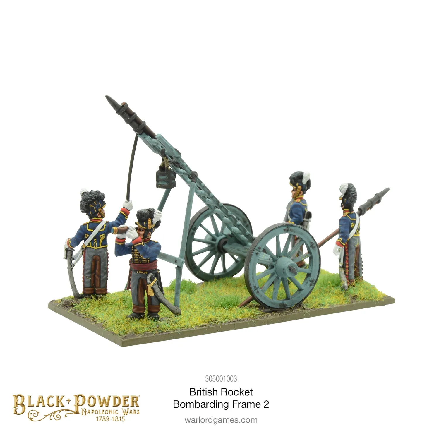 Black Powder Napoleonic British Rocket Bombarding Frame 2 artillerie métal