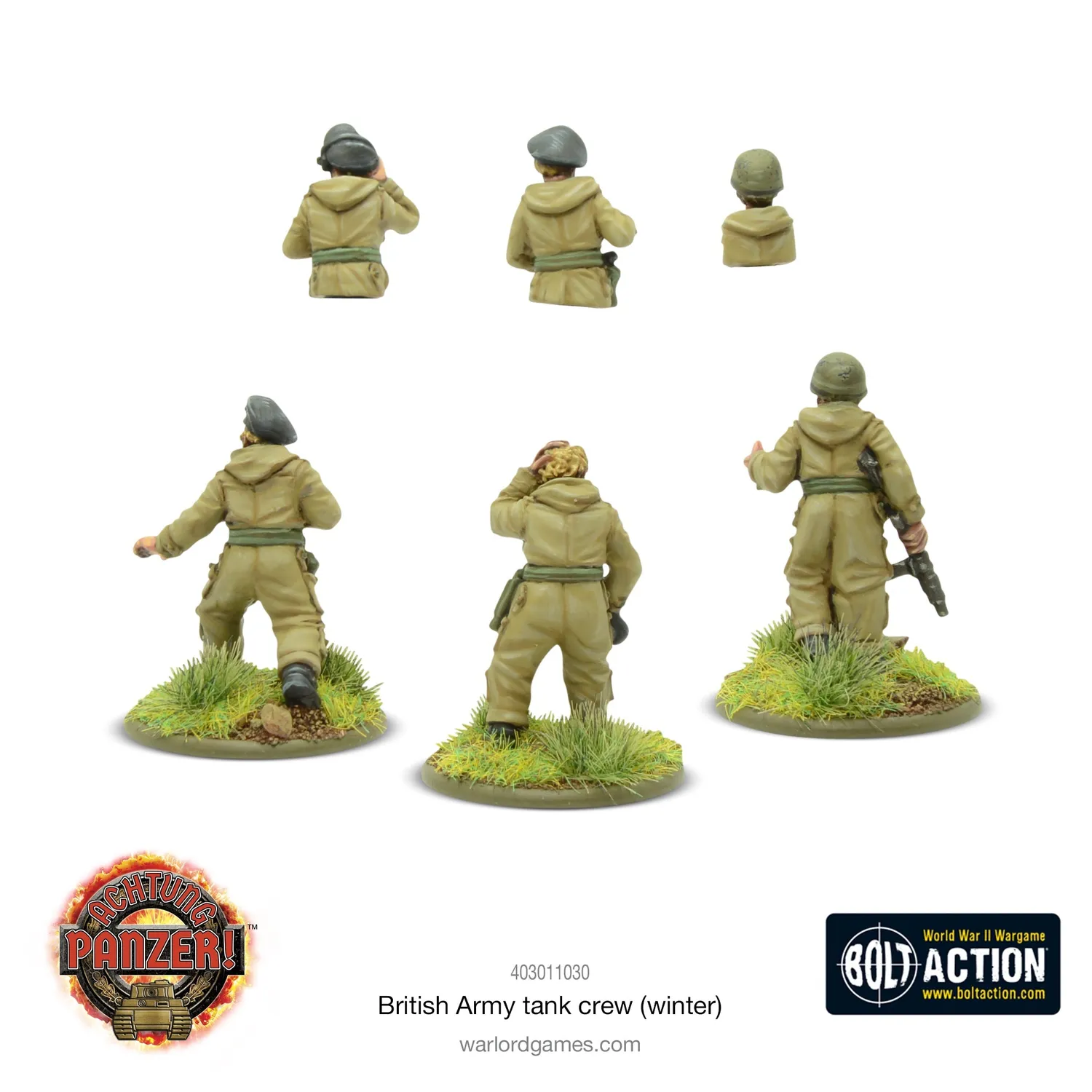 Warlord Games Bolt Action British Tank Crew figurines résine hiver