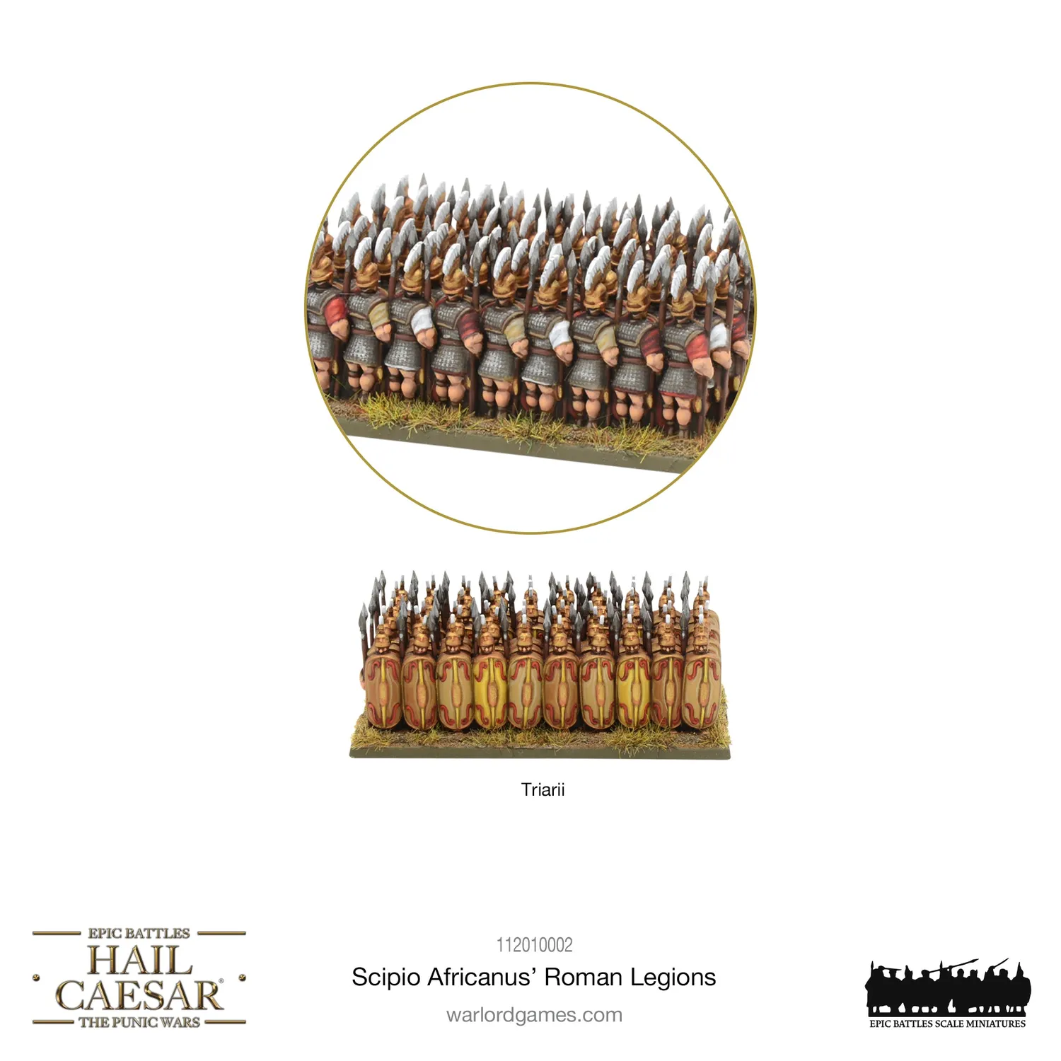 Bolt Action Hail Caesar Epic Battles Scipio Africanus’ Roman Legions boîte