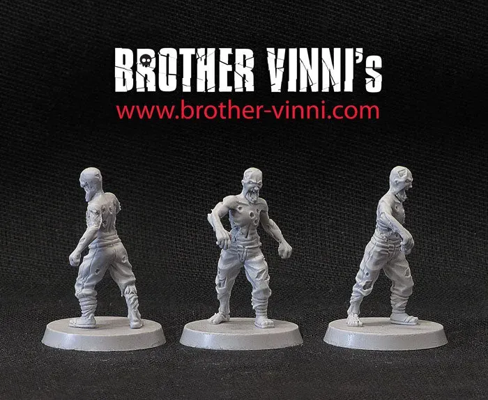 Brother Vinni WWII Japanese Zombies figurine résine 28mm lot de 4