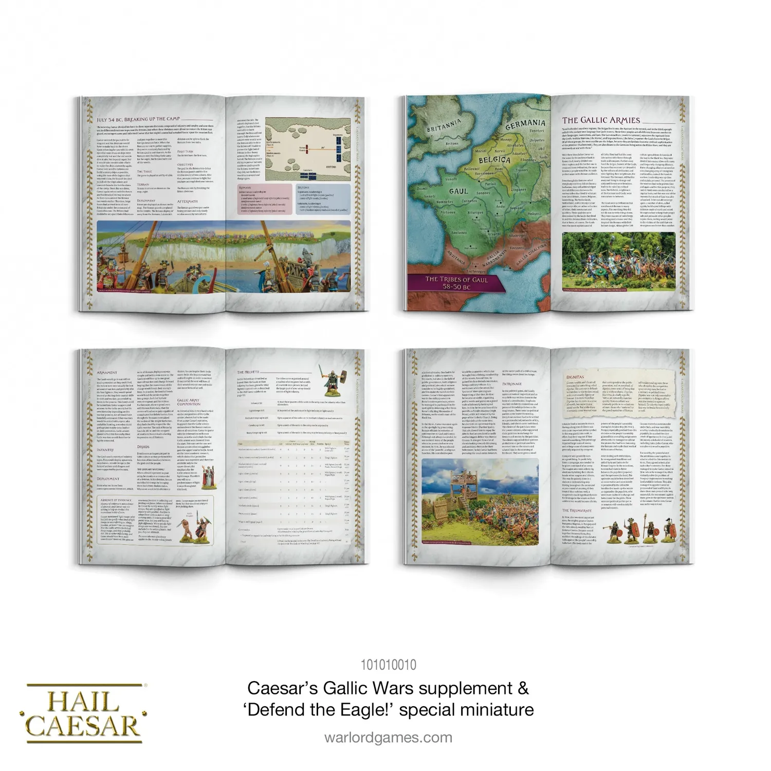 Bolt Action Hail Caesar Caesar's Gallic Wars supplément avec figurine