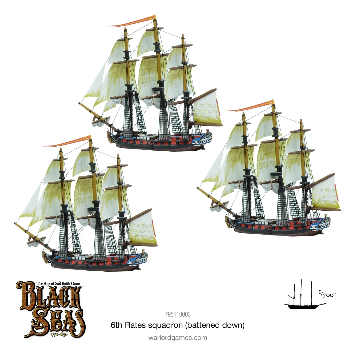 Warlord Games Black Seas 6th Rates squadron maquettes fermée