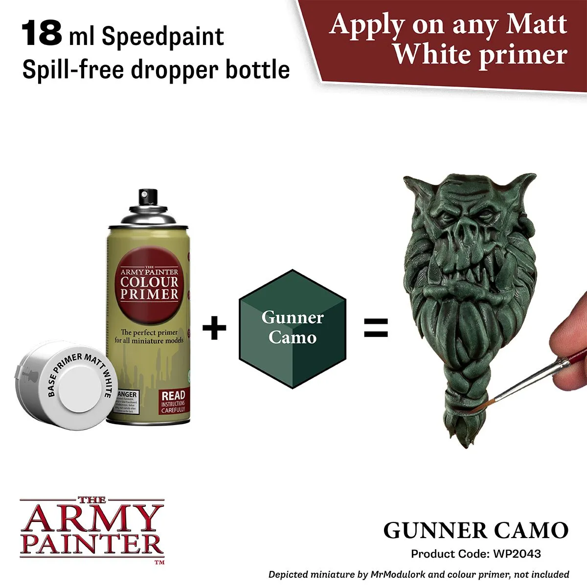 Army Painter Speedpaint Gunner Camo peinture figurine vert