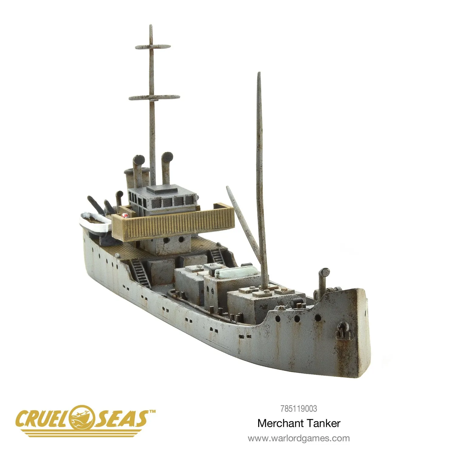 Bolt Action Cruel Seas Merchant Tanker navire marchand 1/300