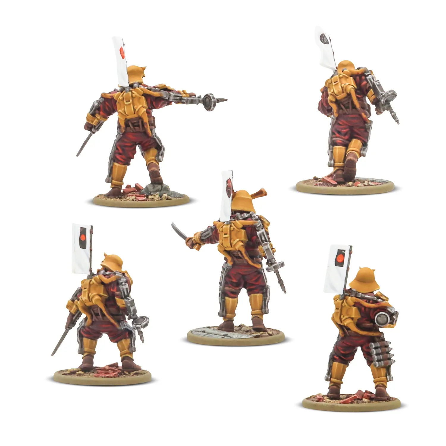 Bolt Action Konflikt '47 Assault-Frame Armoured Infantry Squad figurines