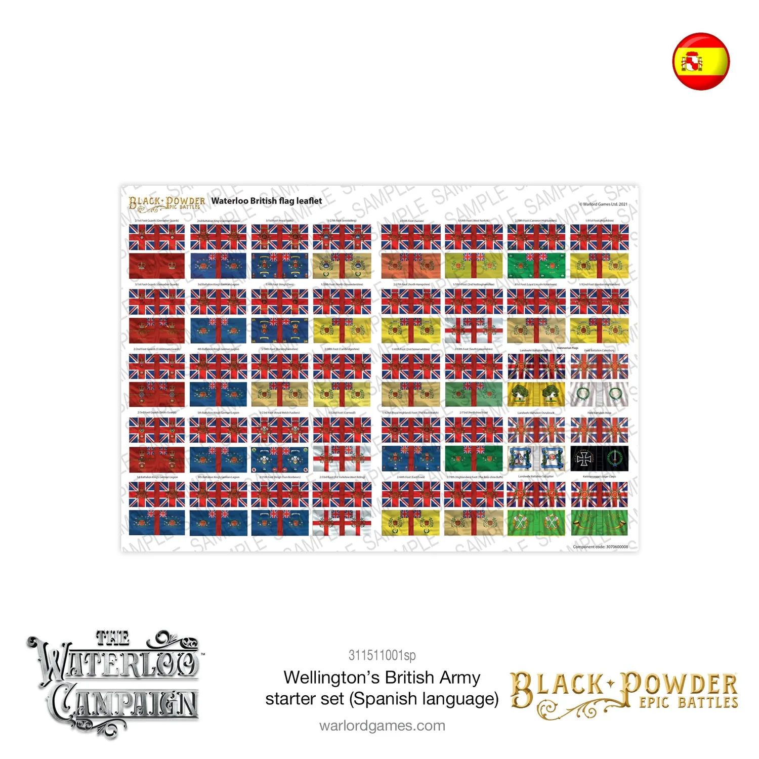 Black Powder Epic Battles Waterloo Wellington's British Army starter set plastique