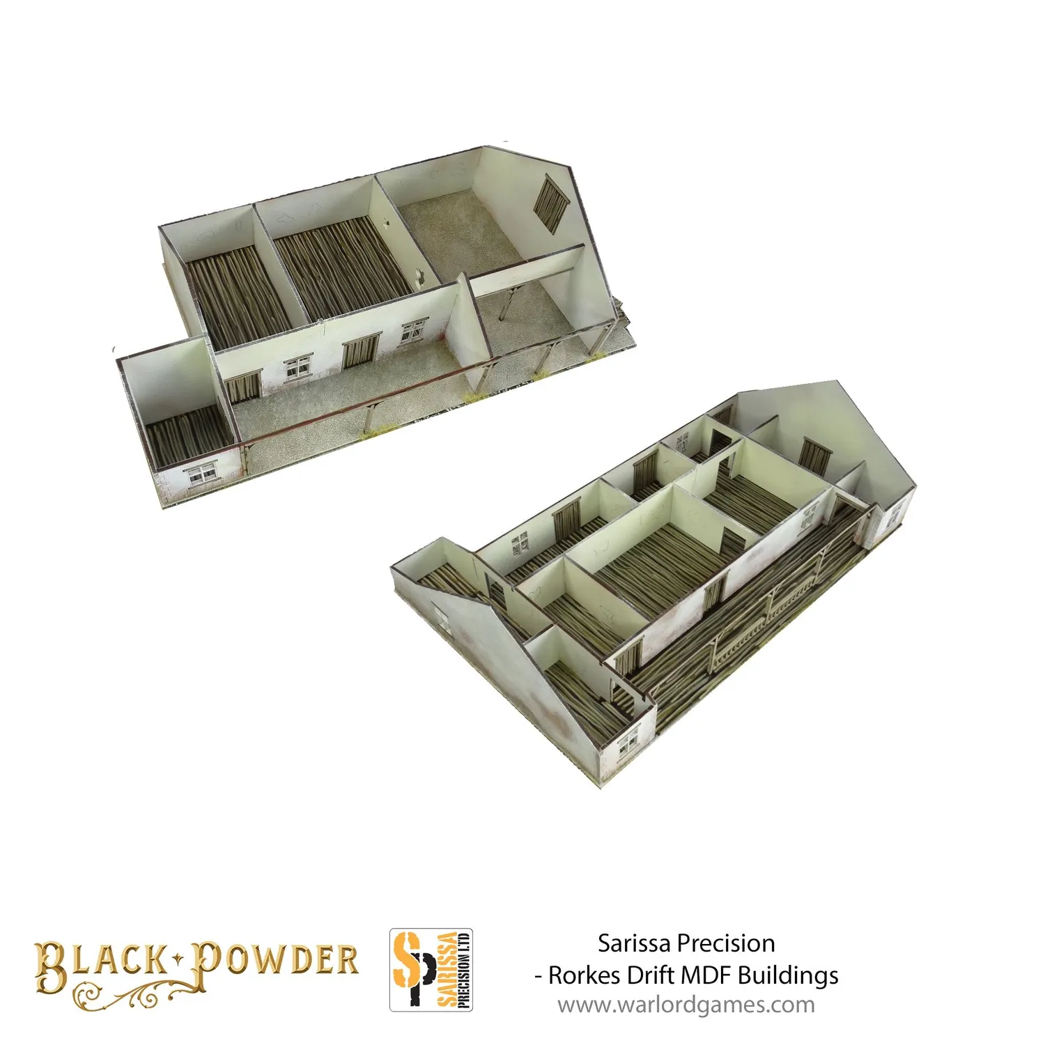 Bolt Action Sarissa Rorkes Drift décor MDF 2 bâtiments