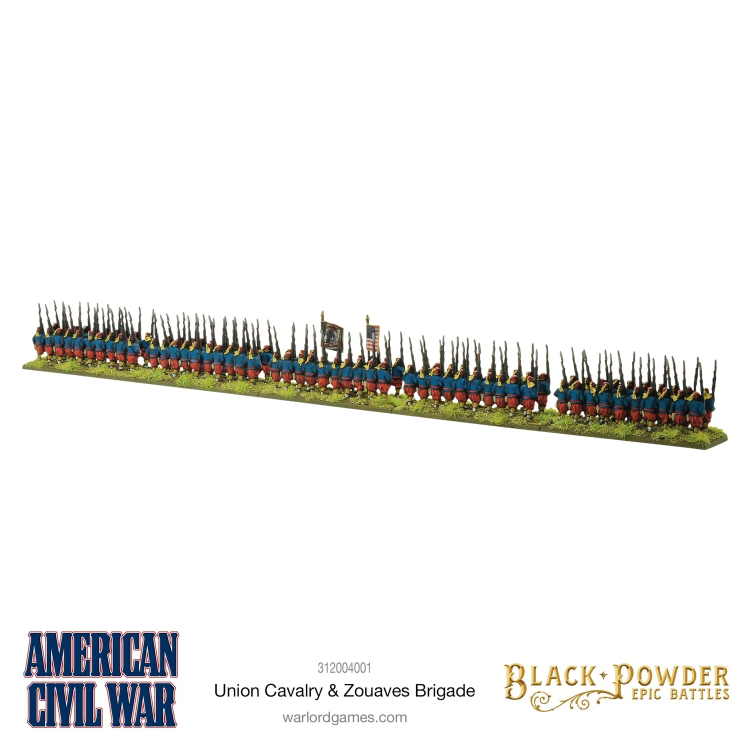 Bolt Action Black Powder Epic Battles American Civil War Union Cavalry & Zouaves Brigade figurines