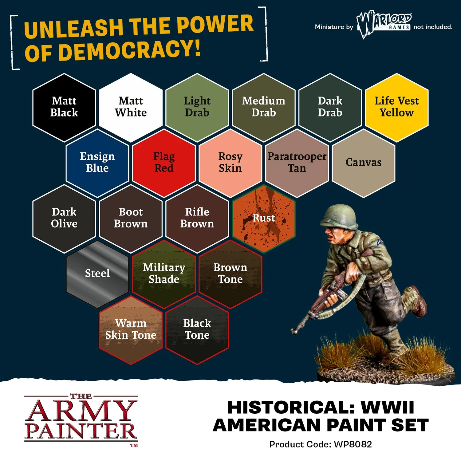 Bolt Action Warpaints Fanatic World War II American set peinture 20x18ml