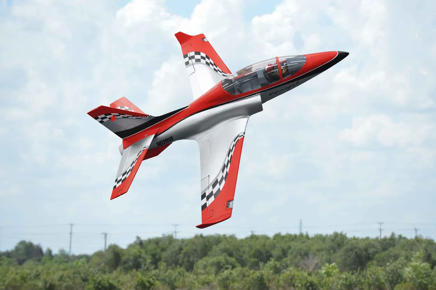 Black Horse Model BH205-SR VIPER JET MKII SILVER RED jet EDF électrique