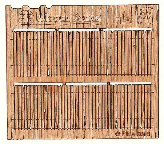 Albion Plain plank cedar fence – rustic clôture cèdre rustique 2 pièces