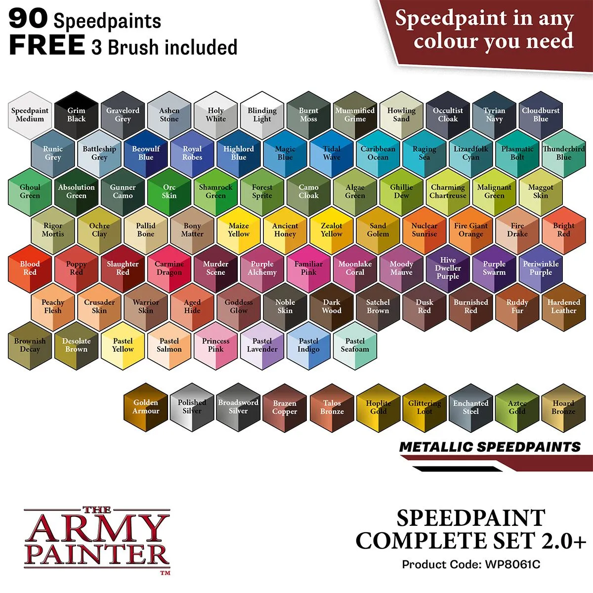 Army Painter Speedpaint 2.0 Complete Set peinture 90 pièces