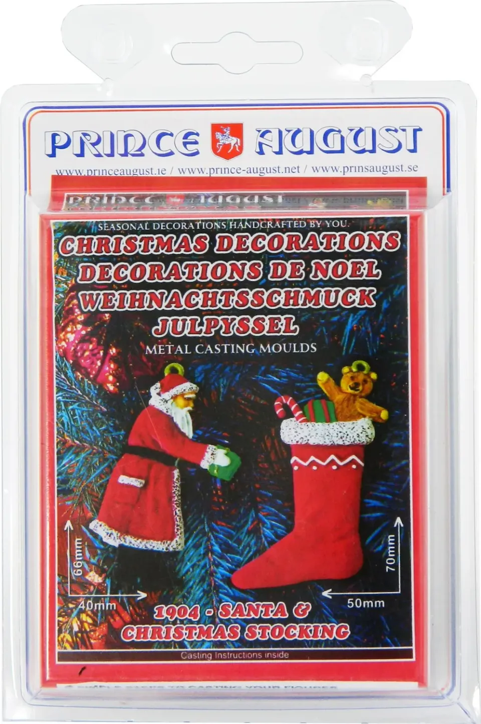 Prince August Noël Père Noël moule caoutchouc décorations