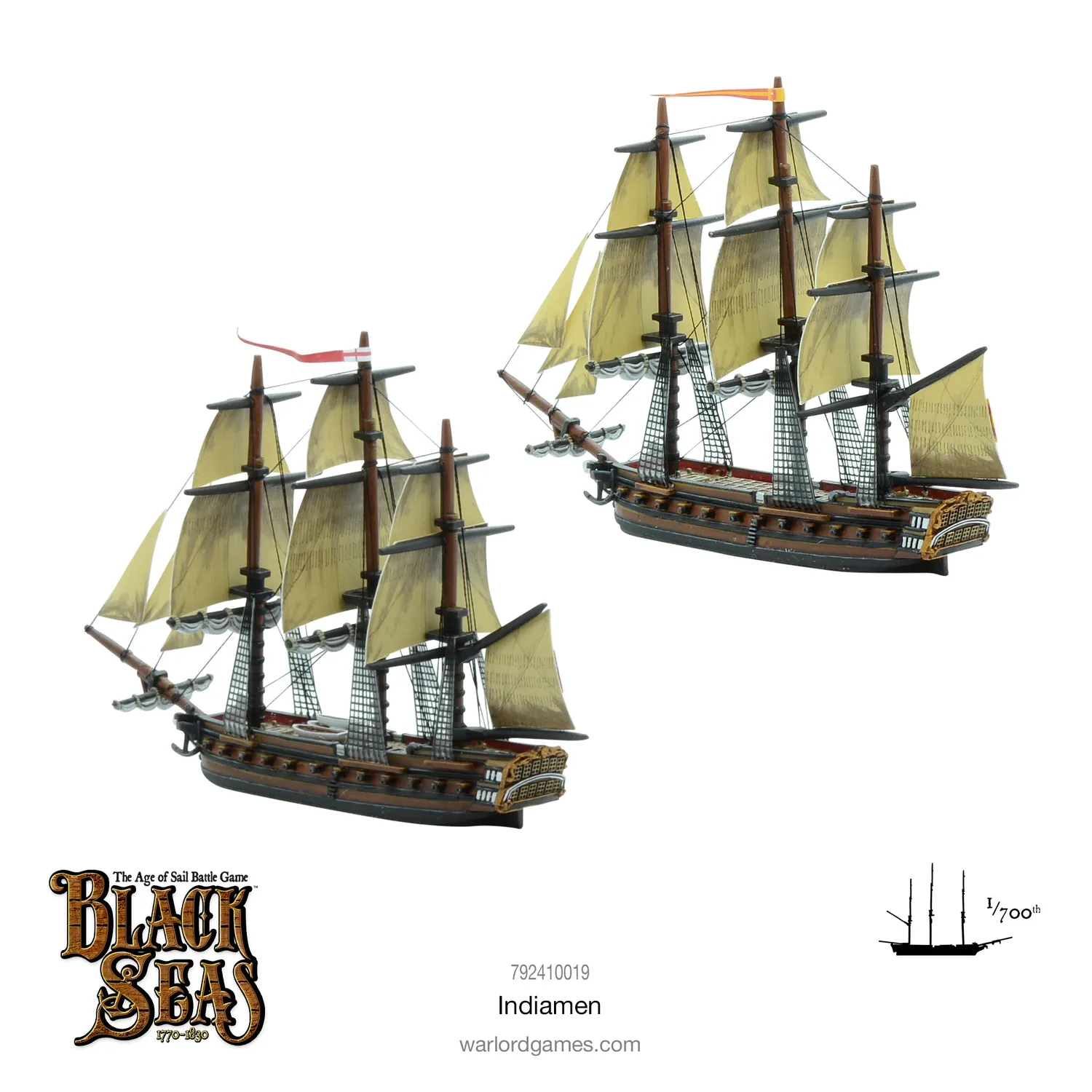 Warlord Games Black Seas Indiamen navires 2 unités résine métal