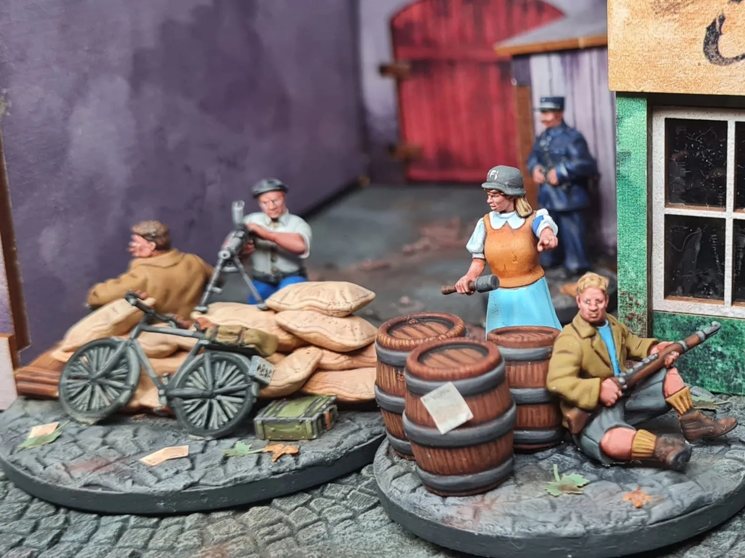 Des Tranchées aux Barricades FFI Parisiens Insurgés figurines 28mm x24