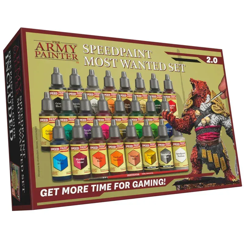 Army Painter Speedpaint Most Wanted Set 2.0 peintures acryliques 24 flacons 18 ml
