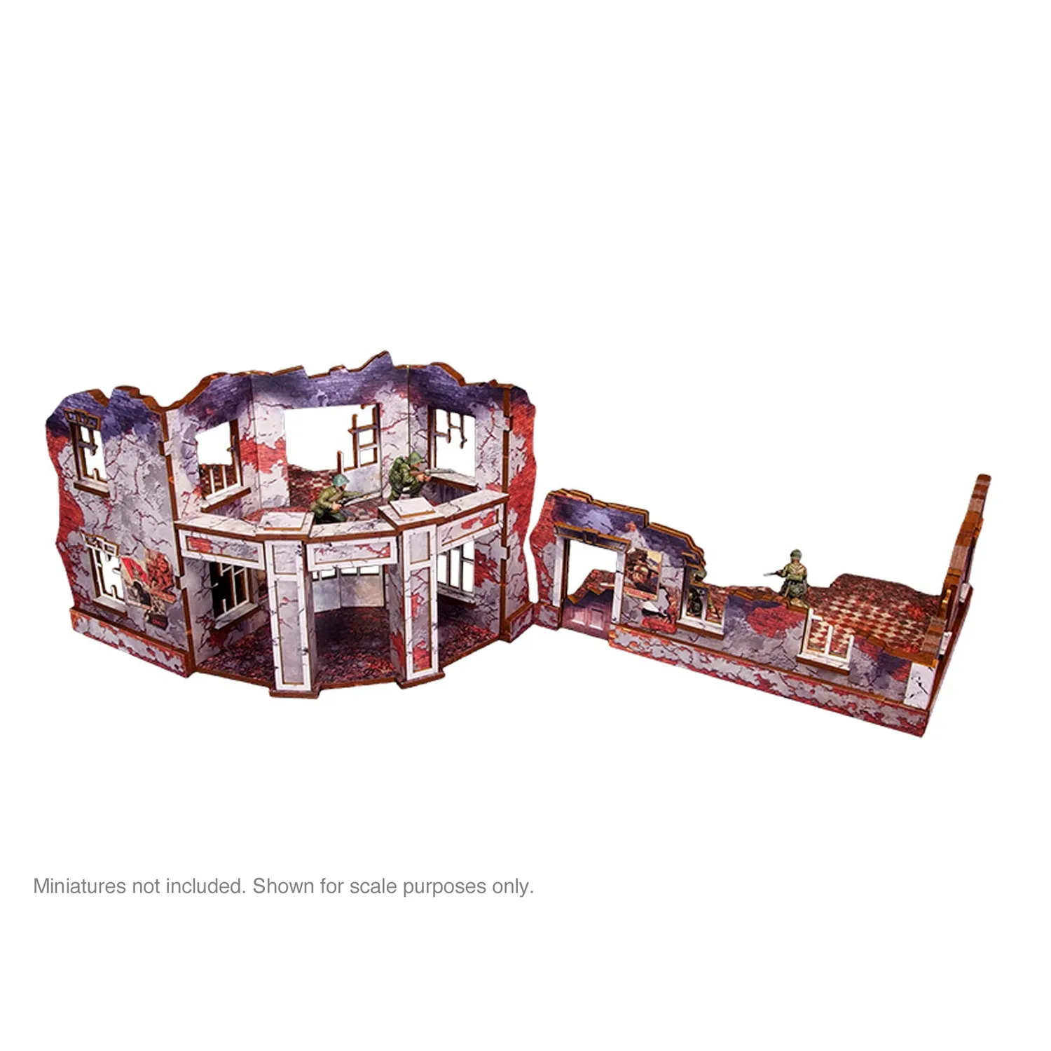 Bolt Action Ostfront Stalingrad Univermag décor pré-peint balcon