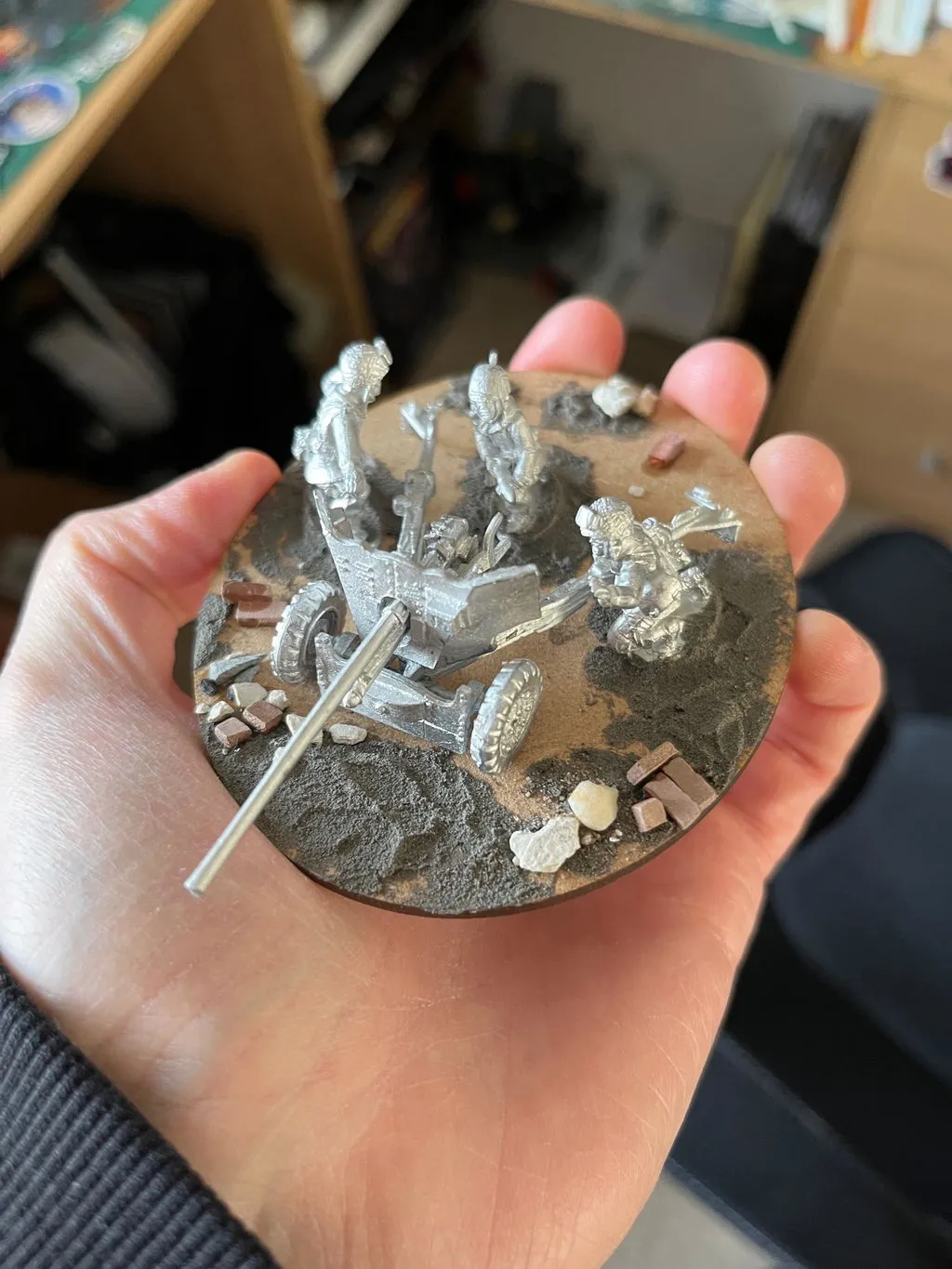 Bolt Action US Airborne Winter 57mm canon figurines hiver