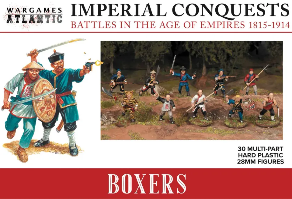 DES TRANCHEES AUX BARRICADES Boxers chinois 1899-1920 boîte 30 figurines plastique