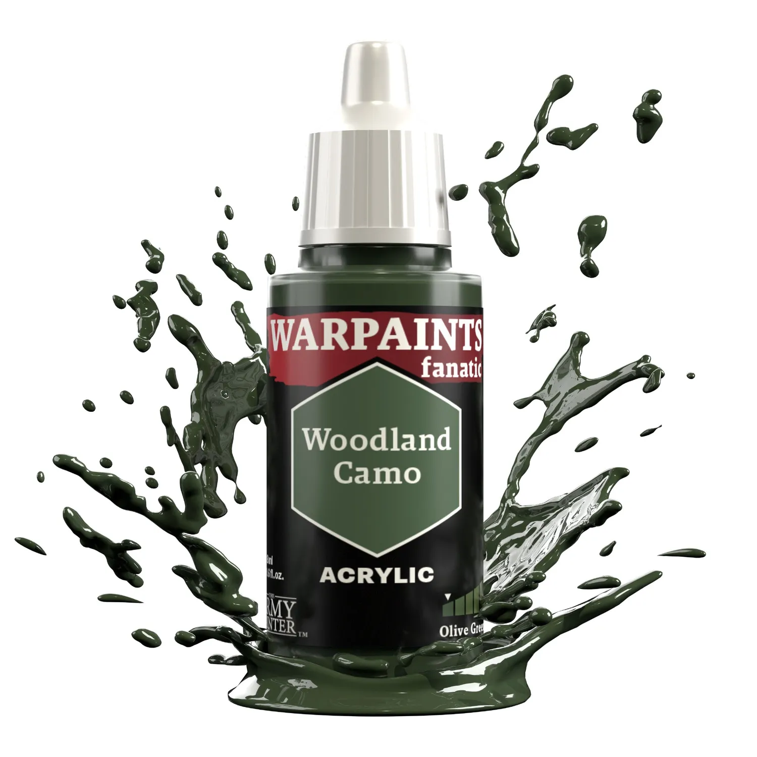 Bolt Action Warpaints Fanatic Woodland Camo peinture acrylique verte 18 ml