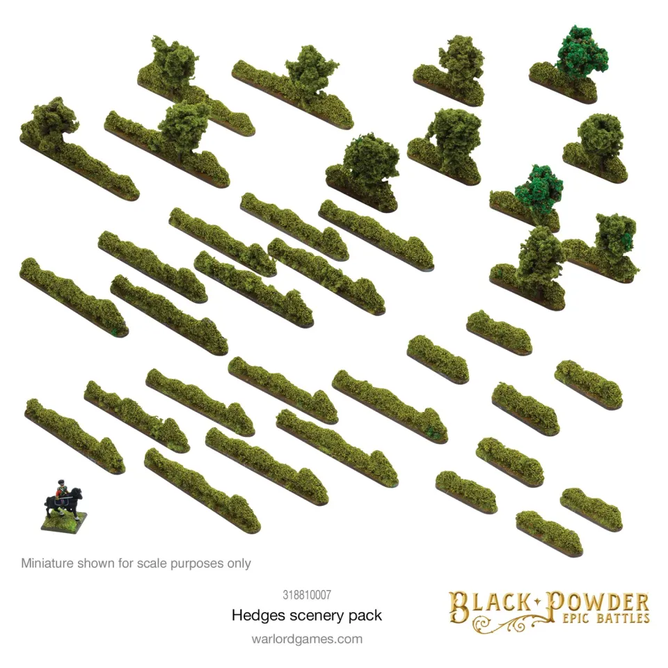 Bolt Action Black Powder Epic Battles haies décor 36 pièces