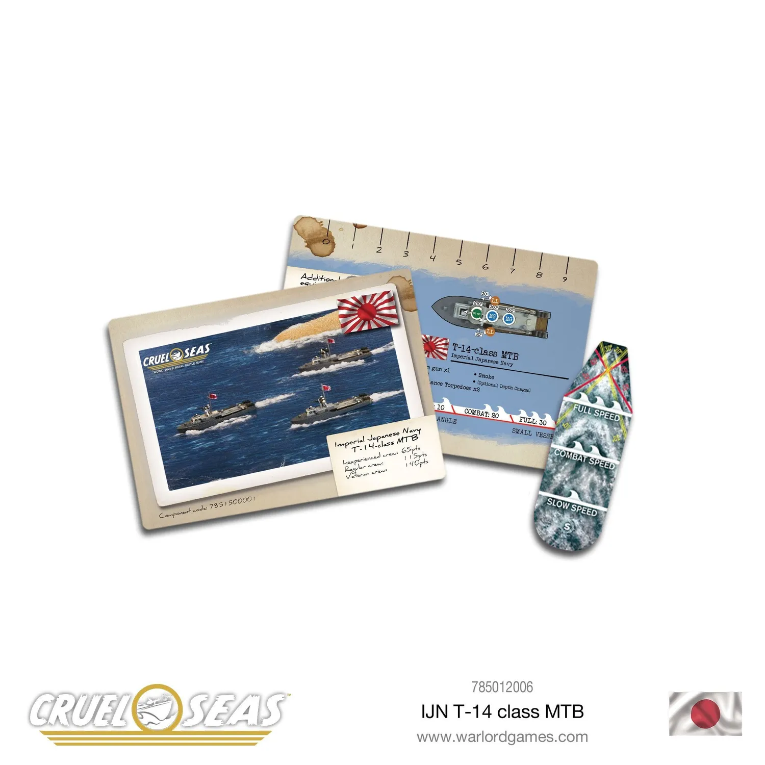 Cruel Seas IJN T-14 class MTB navire métal 4 vedettes