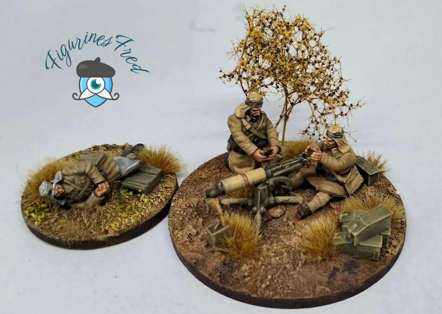 Des Tranchées aux Barricades 16 fantassins chérifiens résine 28mm