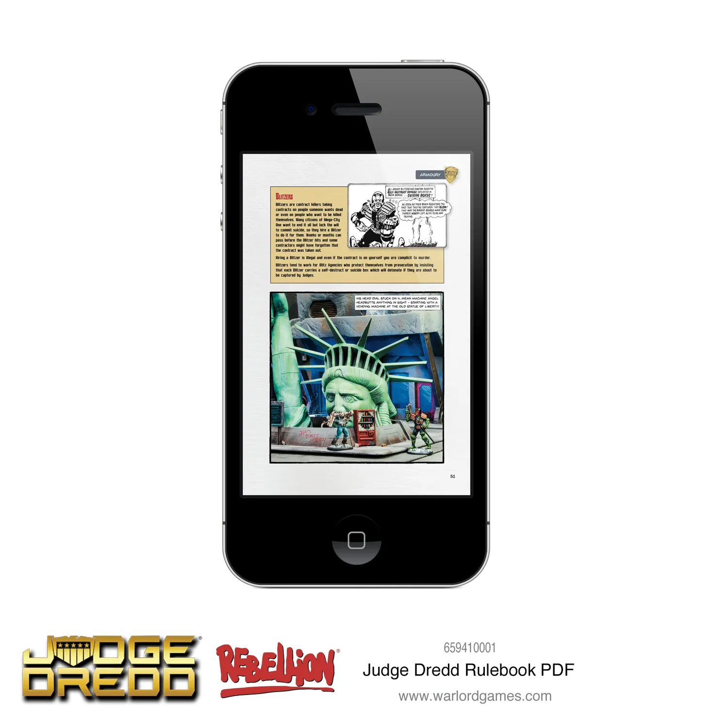 Judge Dredd Digital Judge Dredd rulebook PDF livre de règles numérique