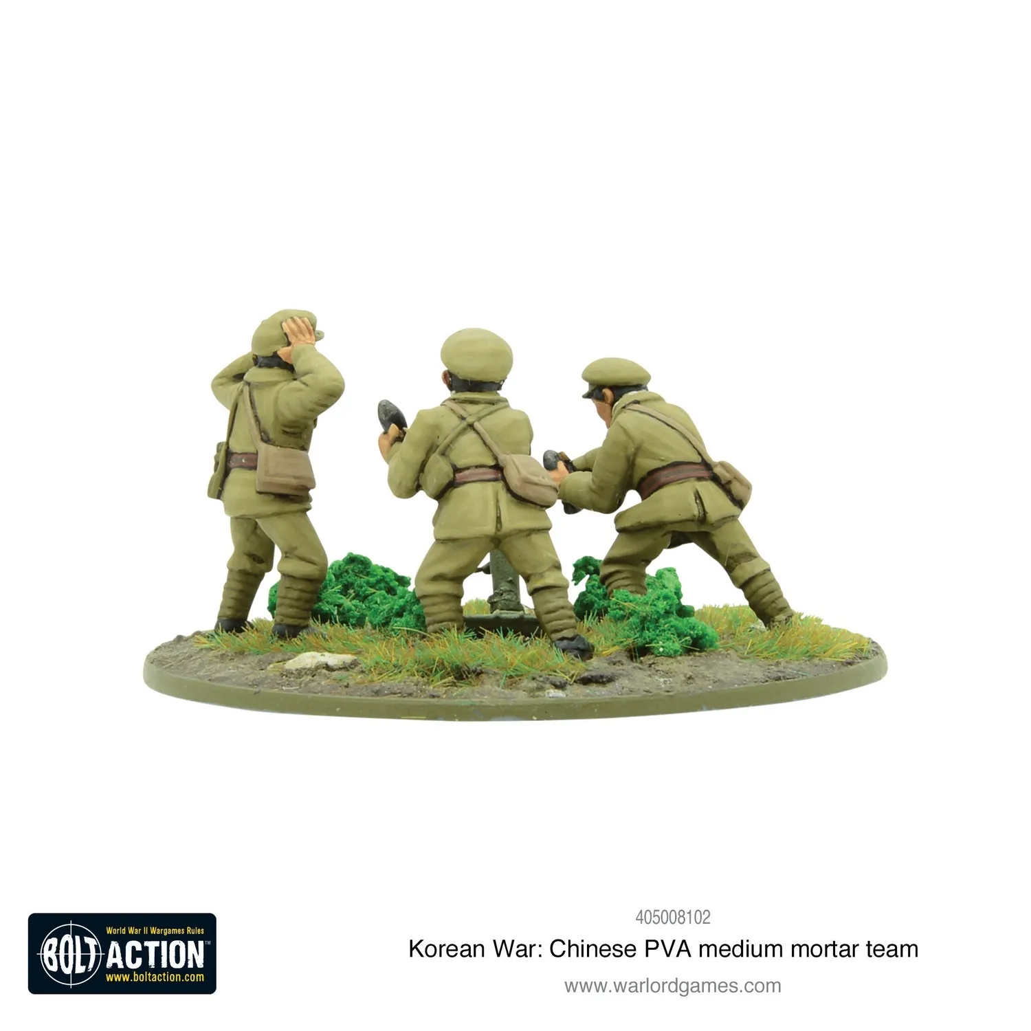 Bolt Action Chinese PVA Medium Mortar figurines métal Corée