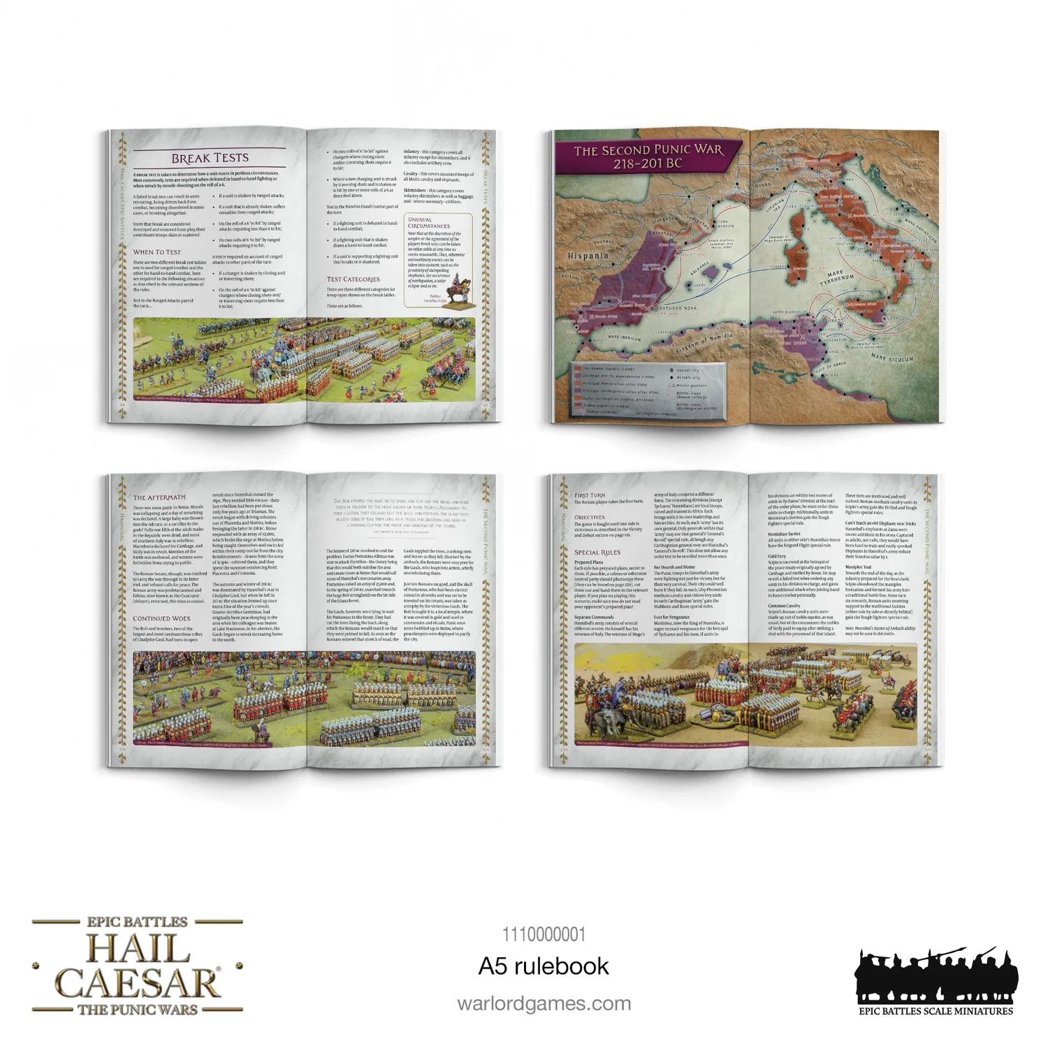 Hail Caesar Epic Battles Punic Wars livre de règles
