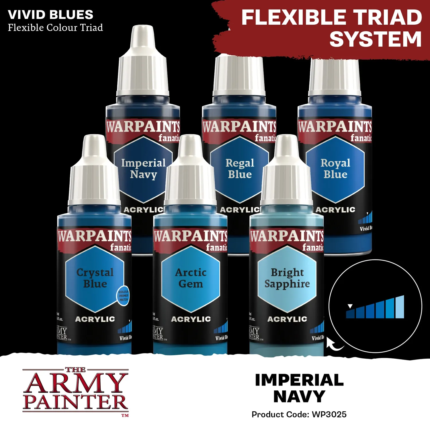 Army Painter Warpaints Fanatic Imperial Navy peinture 18 ml bleue