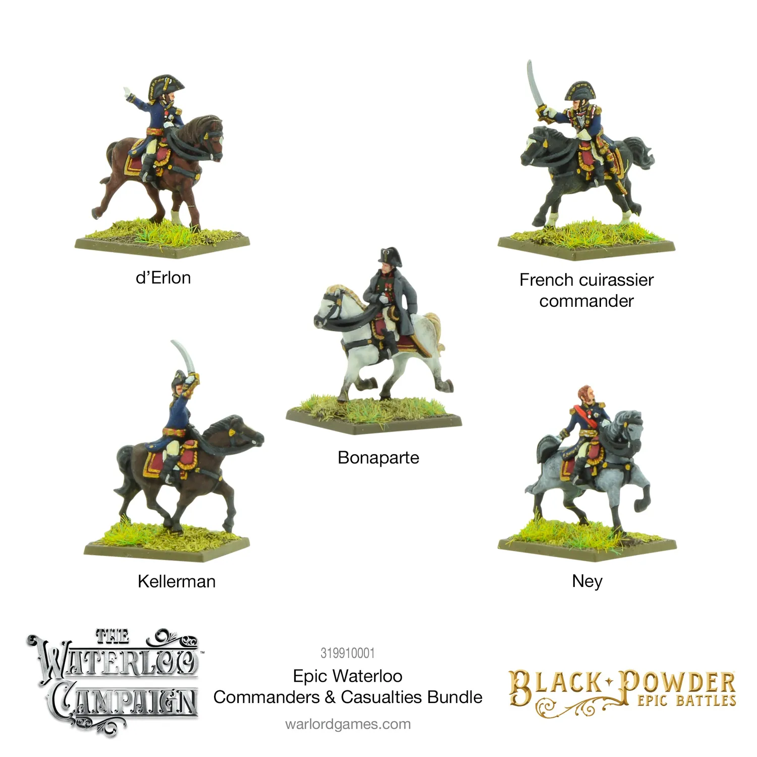 Bolt Action Epic Waterloo Commanders & Casualties Bundle figurines
