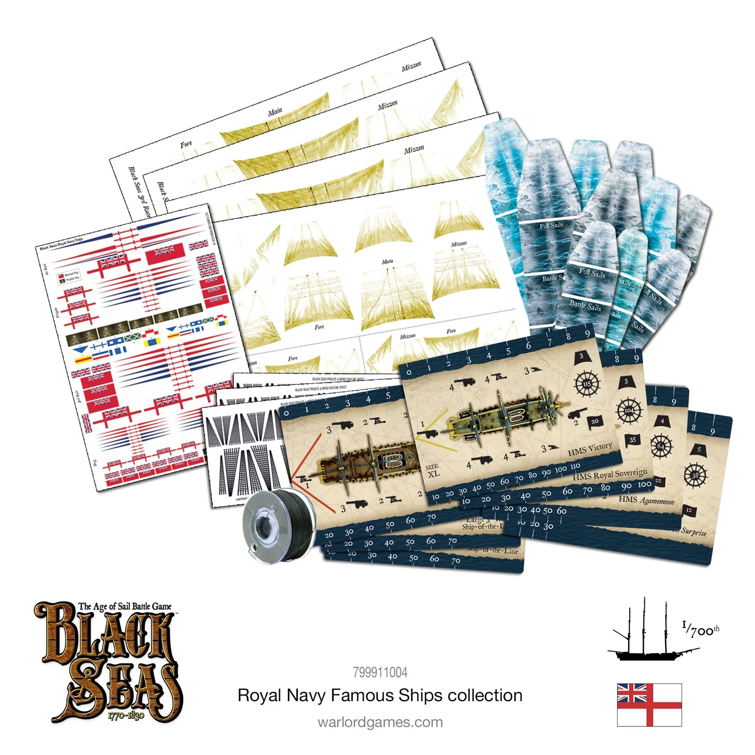 Bolt Action Black Seas Royal Navy Famous Ships Bundle bateaux
