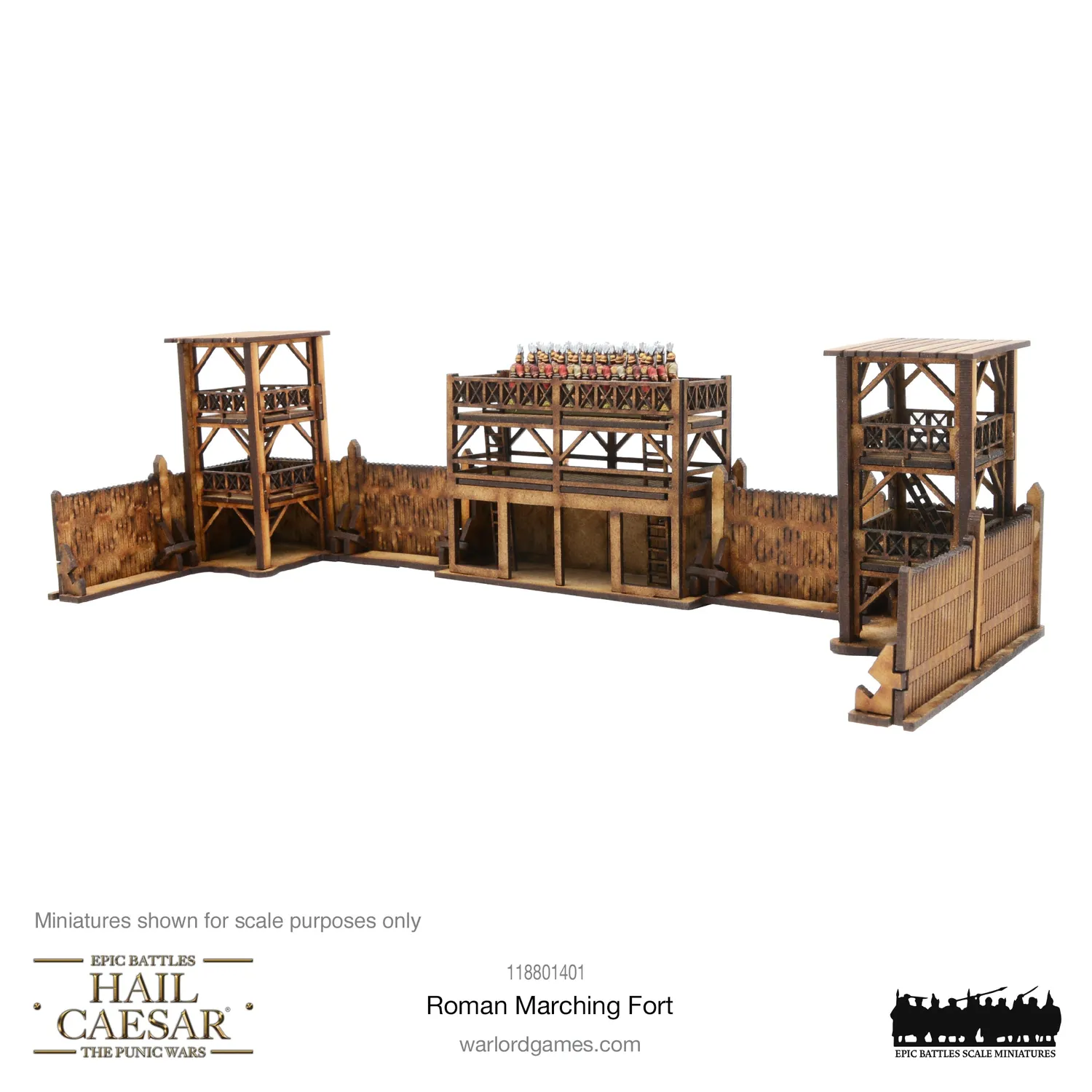 Bolt Action Hail Caesar Epic Battles Roman Marching Fort décor MDF