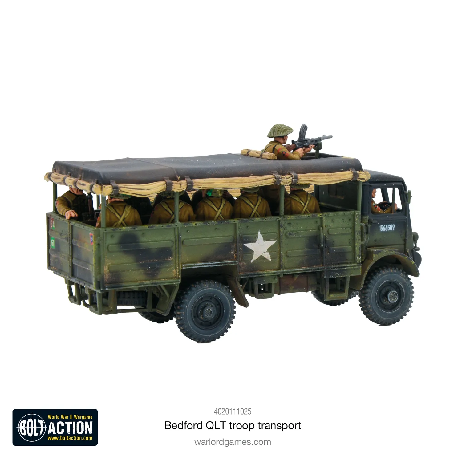 Bolt Action Bedford QLT camion de transport plastique