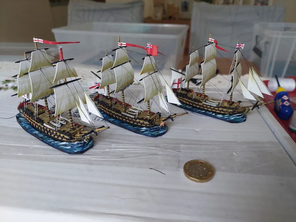 Bolt Action Black Seas Frigate socles mer résine x3