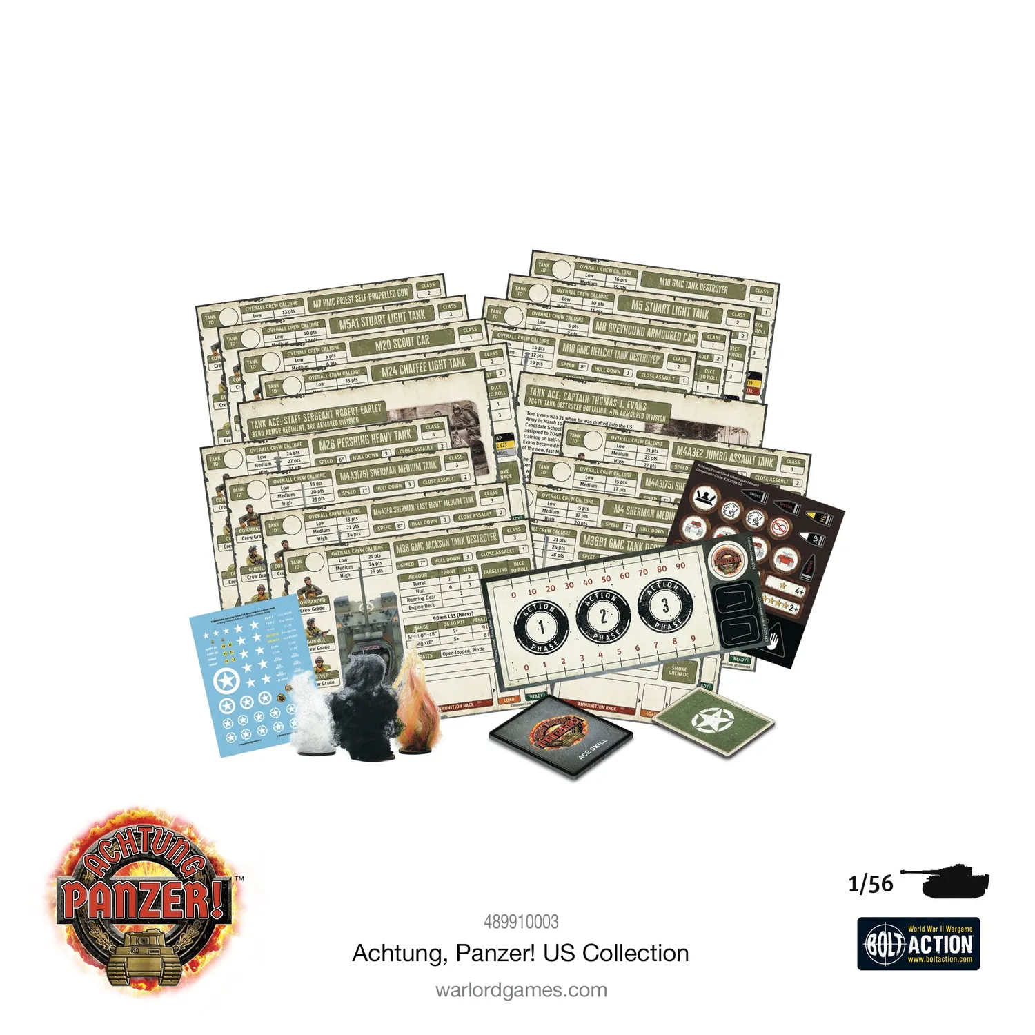 Warlord Games Achtung Panzer! US Collection jeu de figurines chars américains