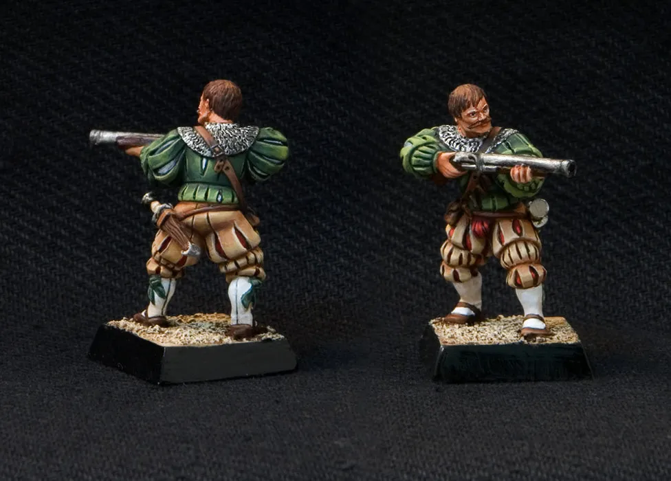 Brother Vinni Landsknecht Handgunners 01 figurine résine 28mm lot de 3