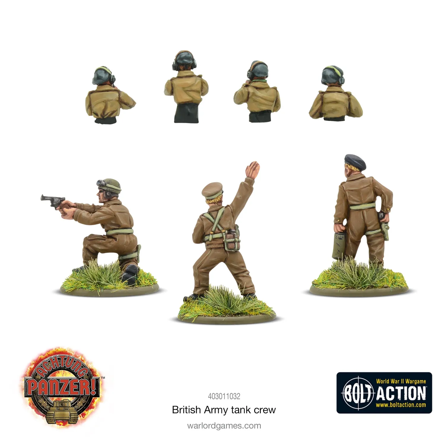 Bolt Action British Army Tank Crew figurines d’équipage de char