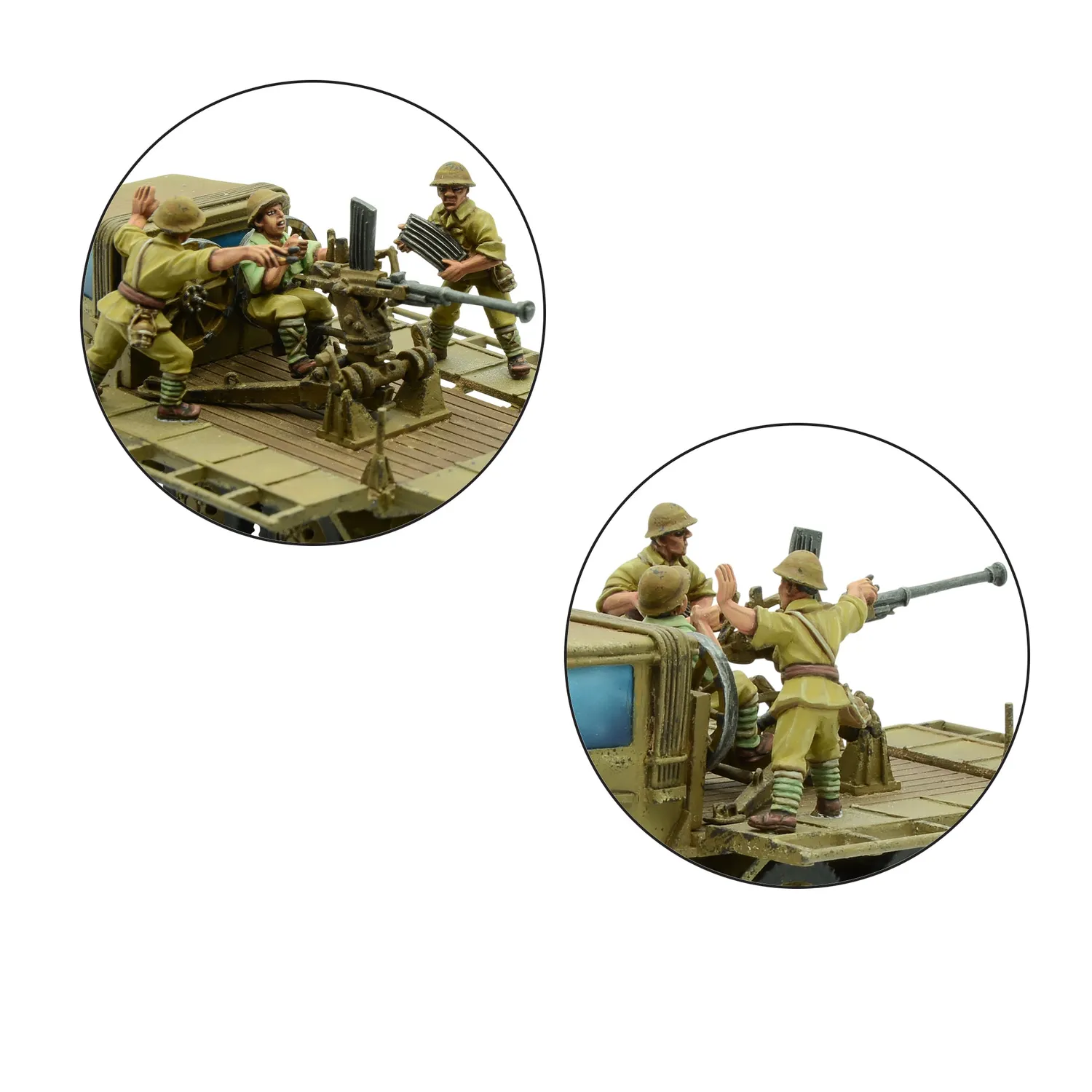 Bolt Action Isuzu Type 98 AA machine cannon carrier véhicule anti-aérien résine métal
