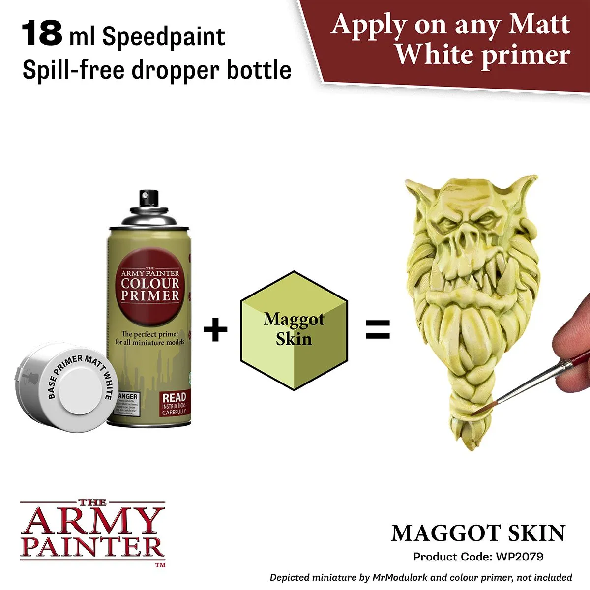 The Army Painter Speedpaint Maggot Skin peinture beige 18 ml