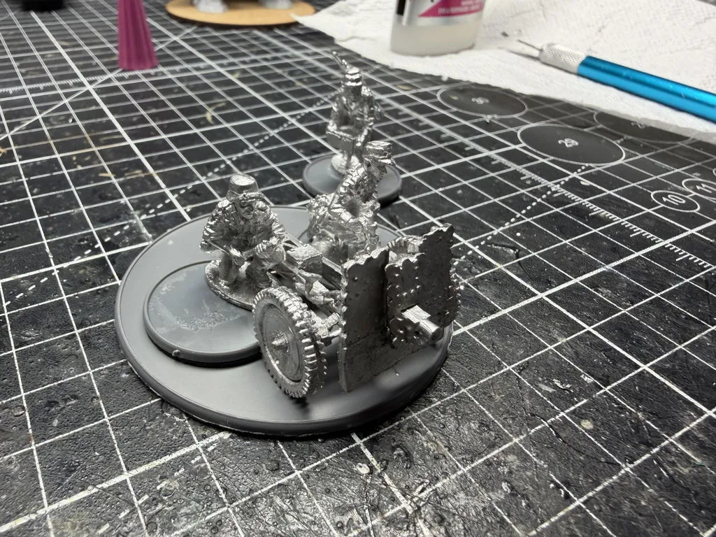 Bolt Action Afrika Korps 7.5cm LeIG 18 artillerie canon métal équipage